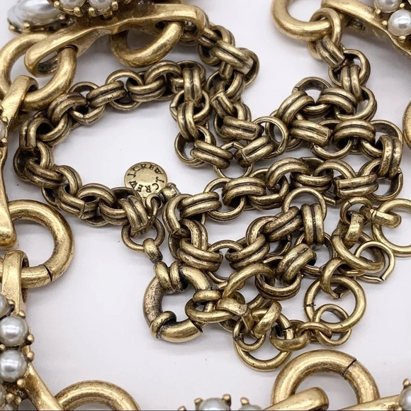 J. Crew Pearl and Jeweled Clusters Necklace - Picture 4 of 4